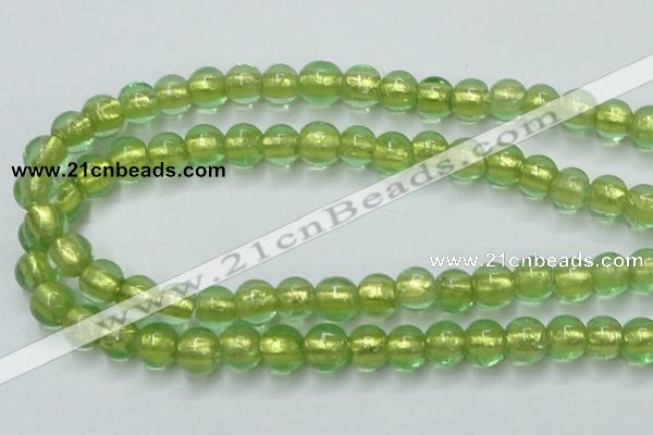 CLG837 15.5 inches 8mm round lampwork glass beads wholesale
