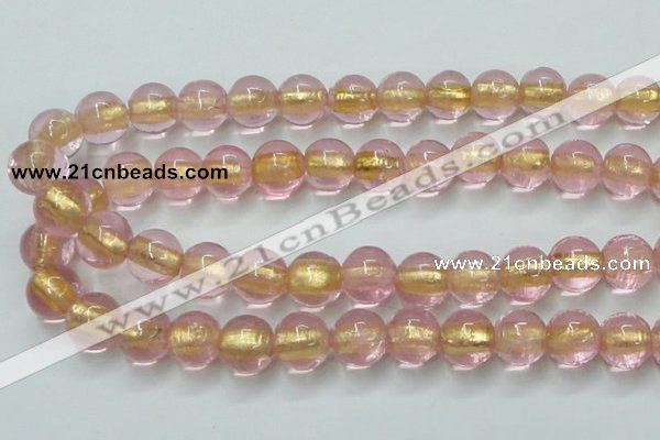 CLG838 15.5 inches 12mm round lampwork glass beads wholesale