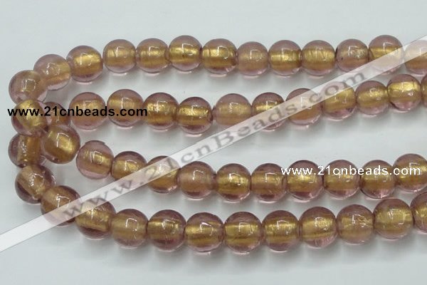 CLG841 15.5 inches 12mm round lampwork glass beads wholesale