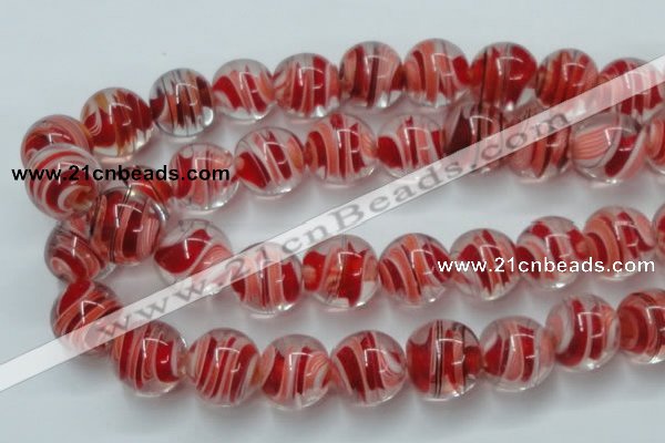 CLG852 15.5 inches 18mm round lampwork glass beads wholesale