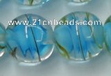 CLG854 15.5 inches 18mm round lampwork glass beads wholesale