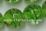 CLG855 15.5 inches 18mm round lampwork glass beads wholesale