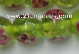 CLG877 14 inches 14mm round lampwork glass beads wholesale