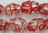 CLG880 2PCS 16 inches 12*18mm oval lampwork glass beads wholesale