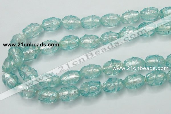 CLG883 2PCS 16 inches 12*18mm oval lampwork glass beads wholesale