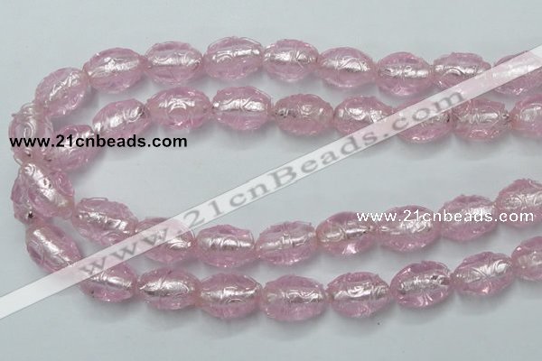 CLG884 2PCS 16 inches 12*18mm oval lampwork glass beads wholesale