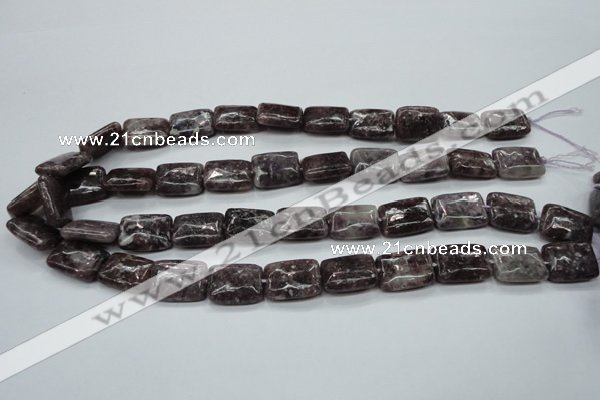 CLI14 15.5 inches 13*18mm rectangle lilac jasper beads wholesale