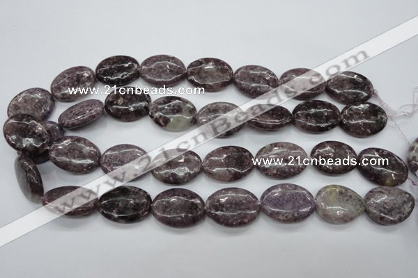 CLI30 15.5 inches 18*25mm oval lilac jasper beads wholesale