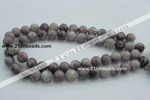 CLI55 15.5 inches 14mm round natural lilac jasper beads wholesale