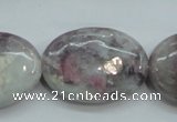 CLI59 15.5 inches 22*30mm oval natural lilac jasper beads wholesale