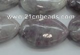 CLI61 15.5 inches 22*30mm teardrop natural lilac jasper beads wholesale