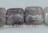 CLI62 15.5 inches 20*20mm square natural lilac jasper beads wholesale