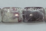 CLI64 15.5 inches 18*25mm rectangle natural lilac jasper beads wholesale