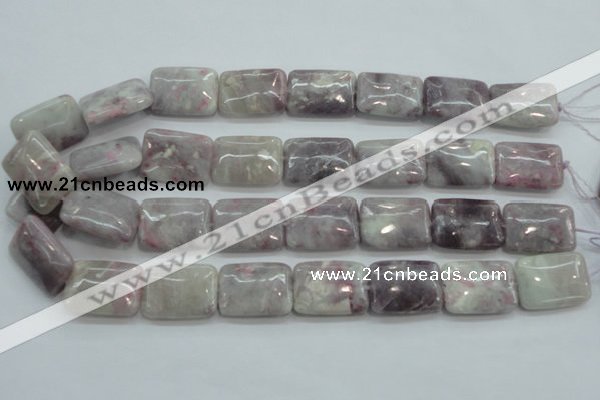 CLI64 15.5 inches 18*25mm rectangle natural lilac jasper beads wholesale