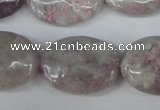 CLI70 15.5 inches 18*25mm oval lilac jasper beads wholesale