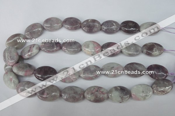 CLI70 15.5 inches 18*25mm oval lilac jasper beads wholesale