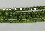 CLJ200 15.5 inches 4mm round dyed sesame jasper beads wholesale