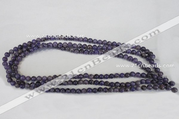 CLJ213 15.5 inches 6mm round dyed sesame jasper beads wholesale