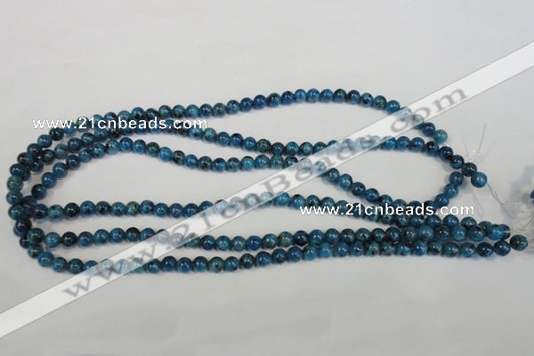 CLJ214 15.5 inches 6mm round dyed sesame jasper beads wholesale