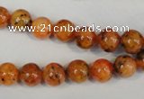 CLJ221 15.5 inches 8mm round dyed sesame jasper beads wholesale