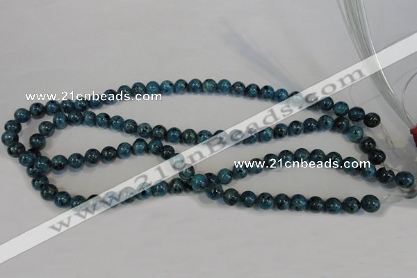 CLJ223 15.5 inches 8mm round dyed sesame jasper beads wholesale