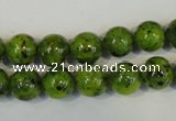 CLJ230 15.5 inches 10mm round dyed sesame jasper beads wholesale