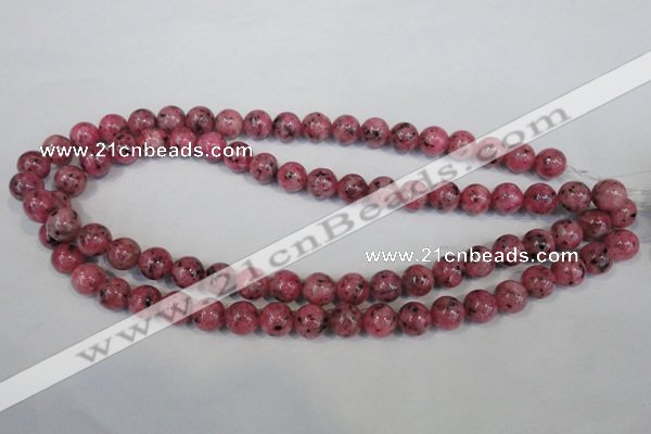 CLJ232 15.5 inches 10mm round dyed sesame jasper beads wholesale