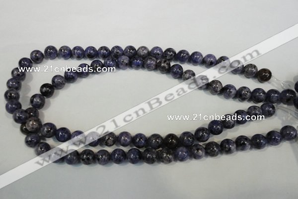 CLJ233 15.5 inches 10mm round dyed sesame jasper beads wholesale