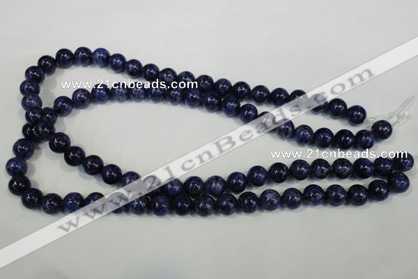 CLJ234 15.5 inches 10mm round dyed sesame jasper beads wholesale