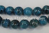 CLJ235 15.5 inches 10mm round dyed sesame jasper beads wholesale