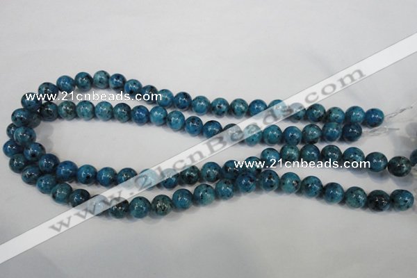 CLJ235 15.5 inches 10mm round dyed sesame jasper beads wholesale