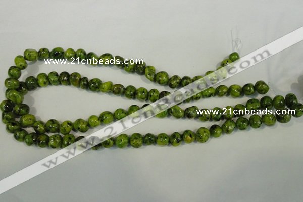 CLJ240 15.5 inches 10mm nuggets dyed sesame jasper beads wholesale