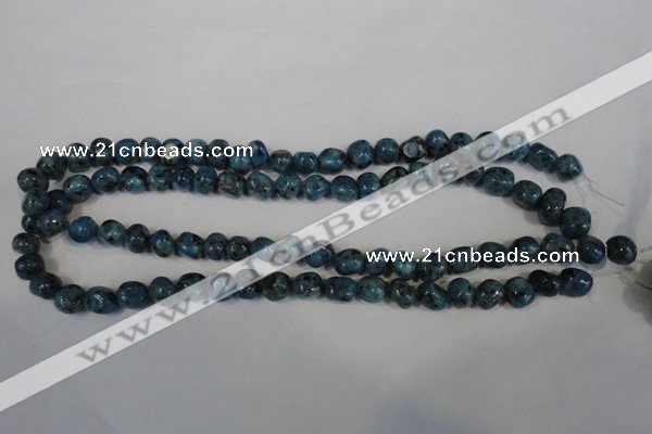 CLJ243 15.5 inches 10mm nuggets dyed sesame jasper beads wholesale