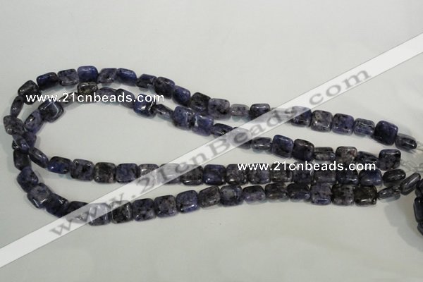 CLJ263 15.5 inches 10*10mm square dyed sesame jasper beads wholesale