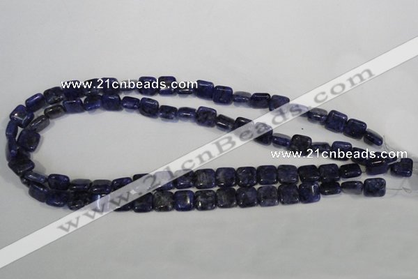 CLJ264 15.5 inches 10*10mm square dyed sesame jasper beads wholesale