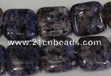 CLJ273 15.5 inches 16*16mm square dyed sesame jasper beads wholesale