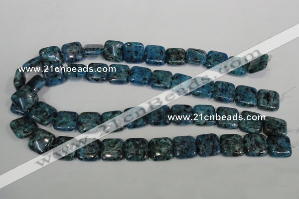 CLJ275 15.5 inches 16*16mm square dyed sesame jasper beads wholesale