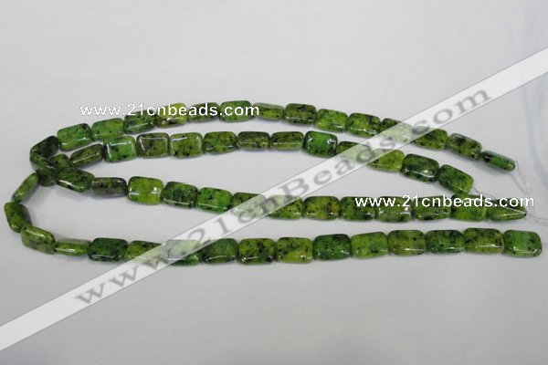 CLJ280 15.5 inches 10*14mm rectangle dyed sesame jasper beads wholesale