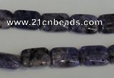 CLJ283 15.5 inches 10*14mm rectangle dyed sesame jasper beads wholesale