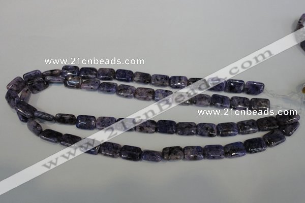 CLJ283 15.5 inches 10*14mm rectangle dyed sesame jasper beads wholesale