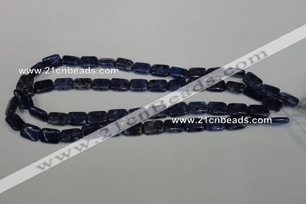 CLJ284 15.5 inches 10*14mm rectangle dyed sesame jasper beads wholesale