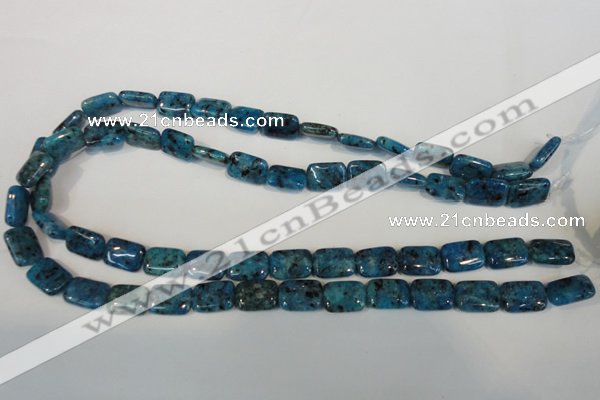 CLJ285 15.5 inches 10*14mm rectangle dyed sesame jasper beads wholesale