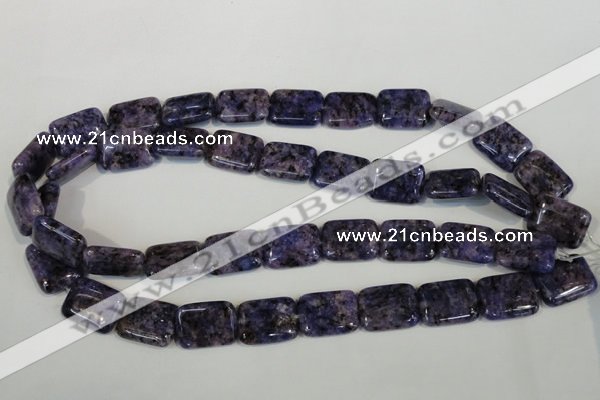 CLJ293 15.5 inches 15*20mm rectangle dyed sesame jasper beads wholesale