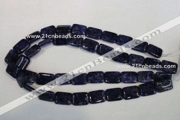 CLJ294 15.5 inches 15*20mm rectangle dyed sesame jasper beads wholesale