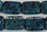 CLJ295 15.5 inches 15*20mm rectangle dyed sesame jasper beads wholesale