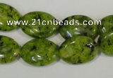 CLJ321 15.5 inches 13*18mm oval dyed sesame jasper beads wholesale