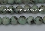 CLJ401 15.5 inches 6mm round sesame jasper beads wholesale