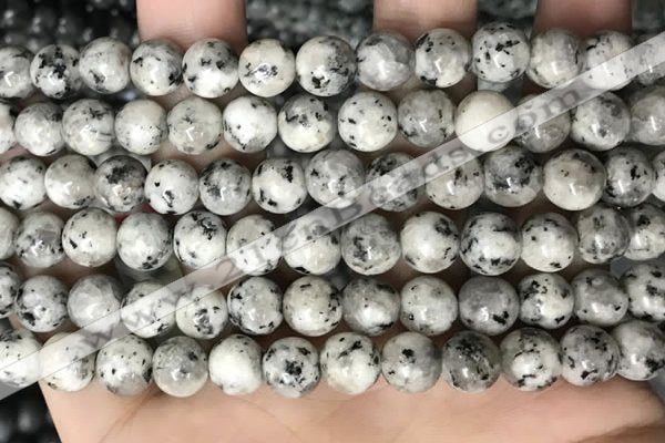 CLJ501 15.5 inches 4mm,6mm,8mm,10mm & 12mm round sesame jasper beads