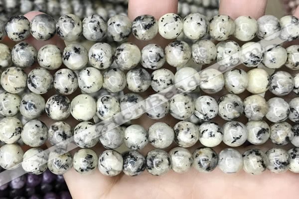 CLJ502 15.5 inches 4mm,6mm,8mm,10mm & 12mm round sesame jasper beads