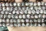 CLJ503 15.5 inches 4mm,6mm,8mm,10mm & 12mm round sesame jasper beads